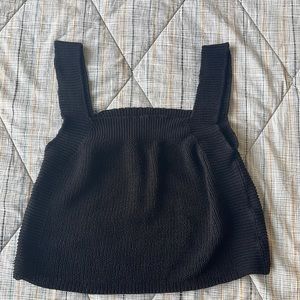Zara black crop top - great condition!